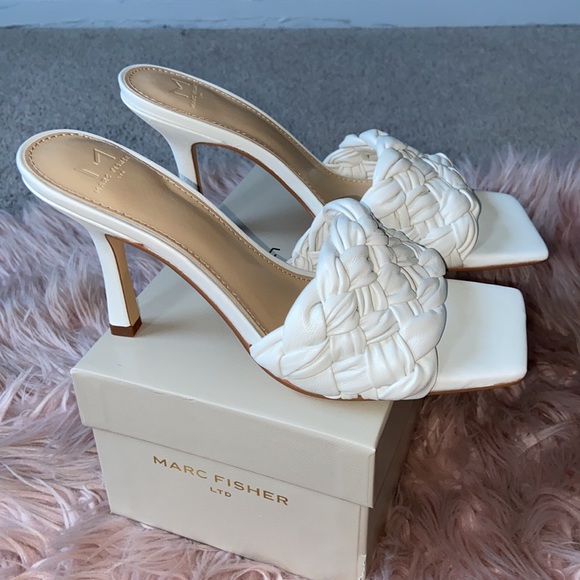Marc Fisher Leather Braided Sandal - Picture 1 of 10